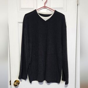 Cozy Black V-Neck Sweater